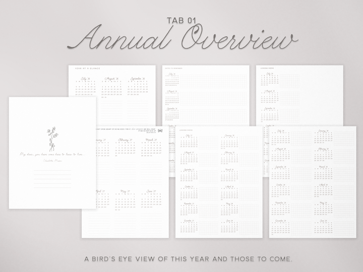 PREVIEW THE PLANNER SECTIONS