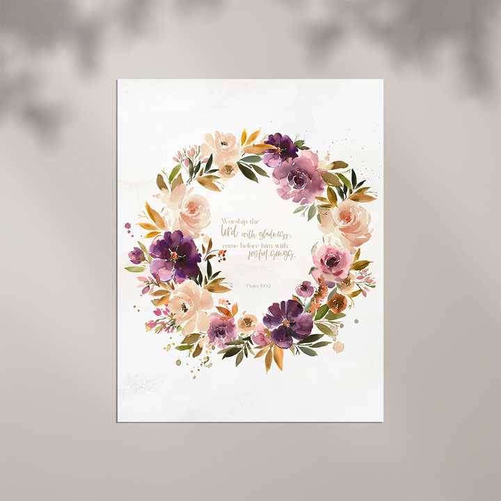"Worship with Gladness" Planner Cover