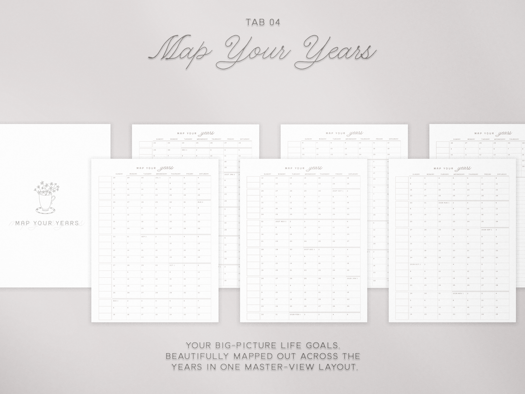 PREVIEW THE PLANNER SECTIONS