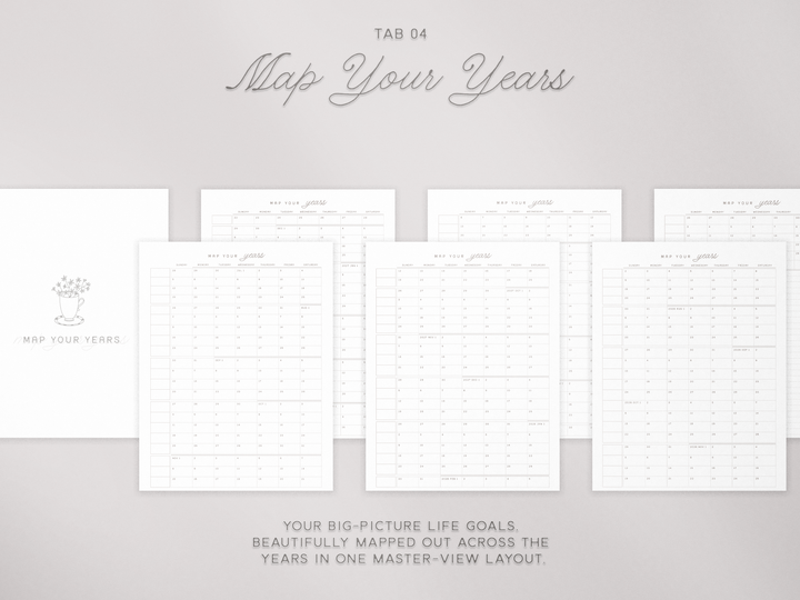 PREVIEW THE PLANNER SECTIONS