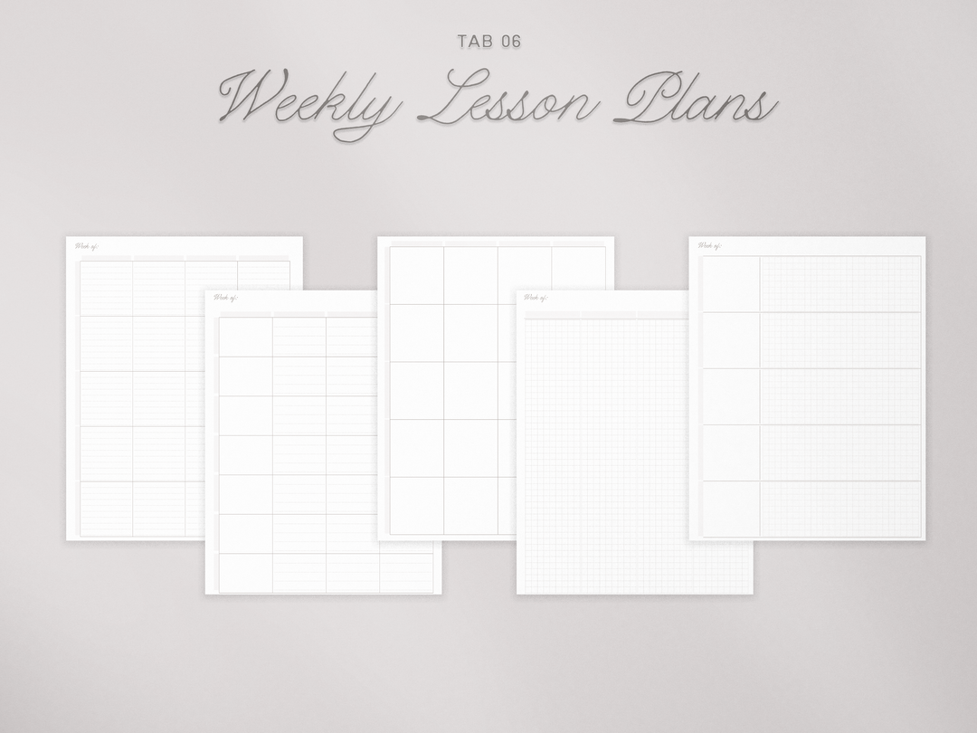 PREVIEW THE PLANNER SECTIONS