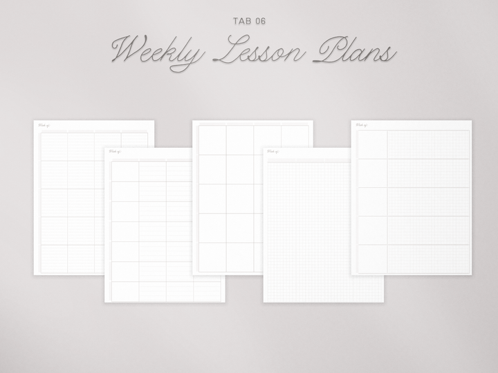 PREVIEW THE PLANNER SECTIONS