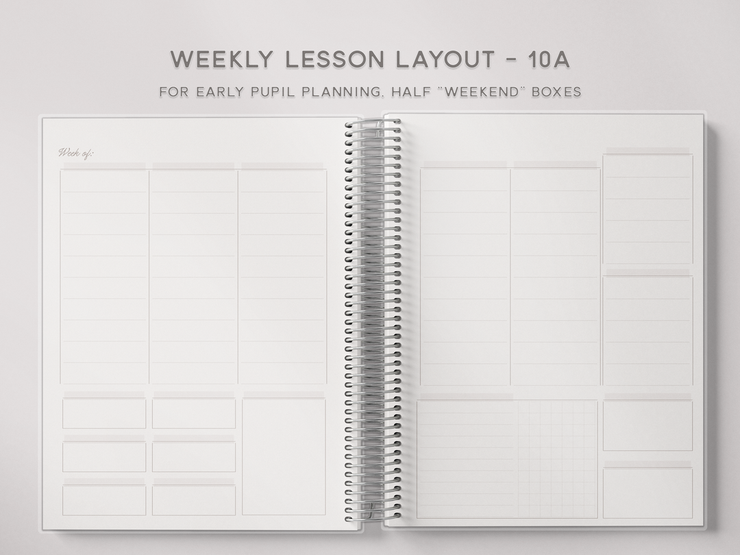 Weekly Lesson Layouts
