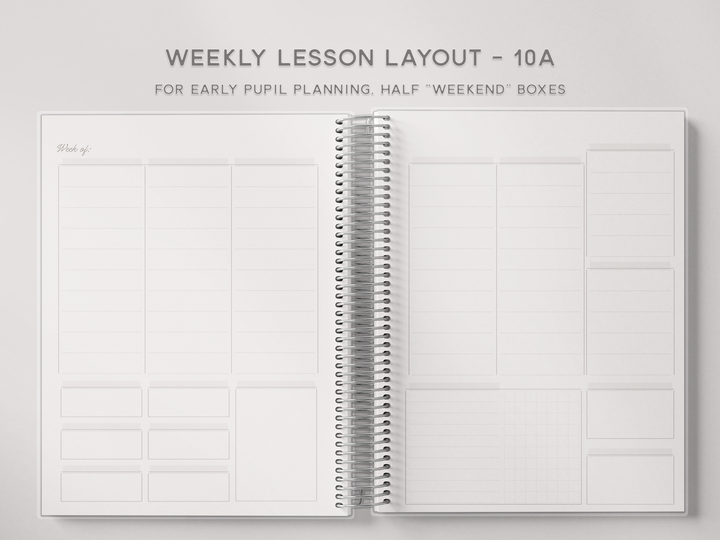 Weekly Lesson Layouts