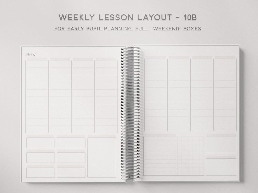 Weekly Lesson Layouts