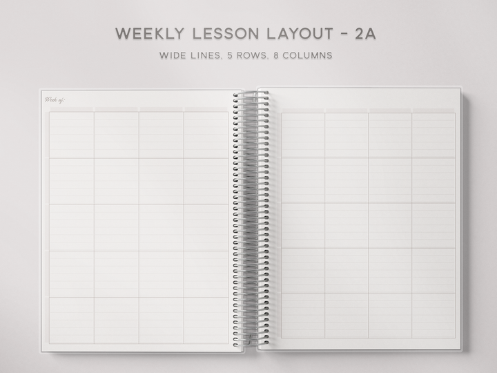 Weekly Lesson Layouts