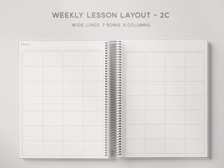 Weekly Lesson Layouts