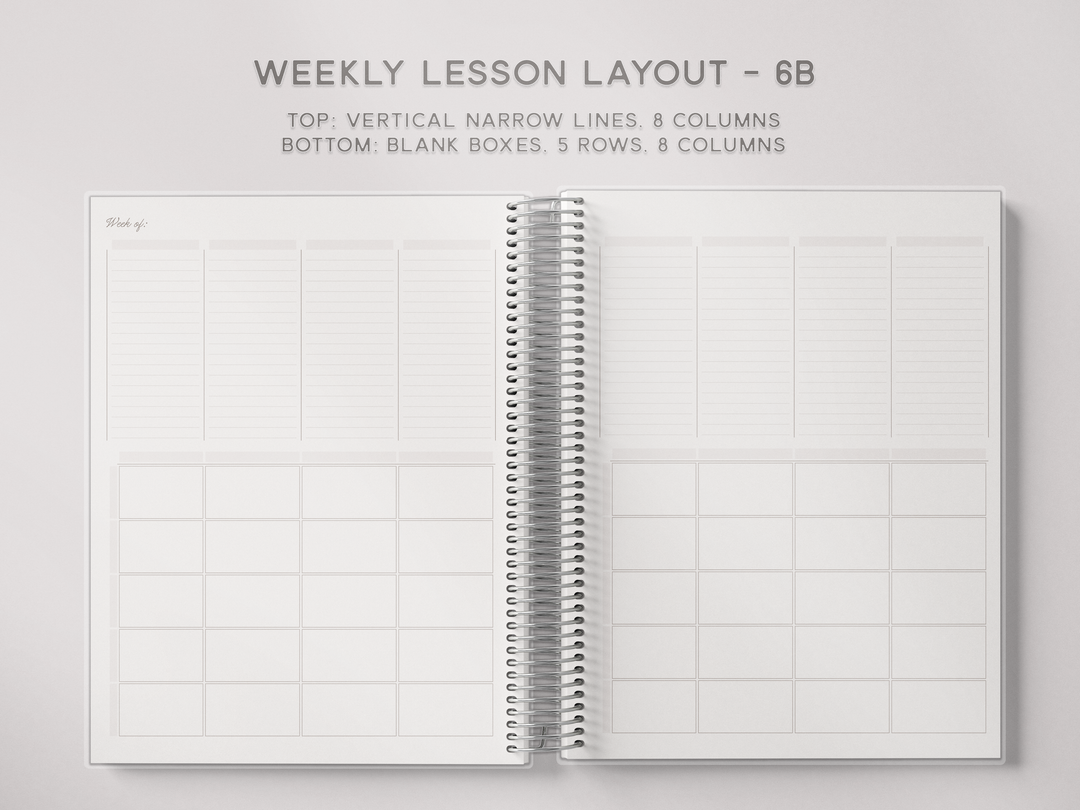 Weekly Lesson Layouts