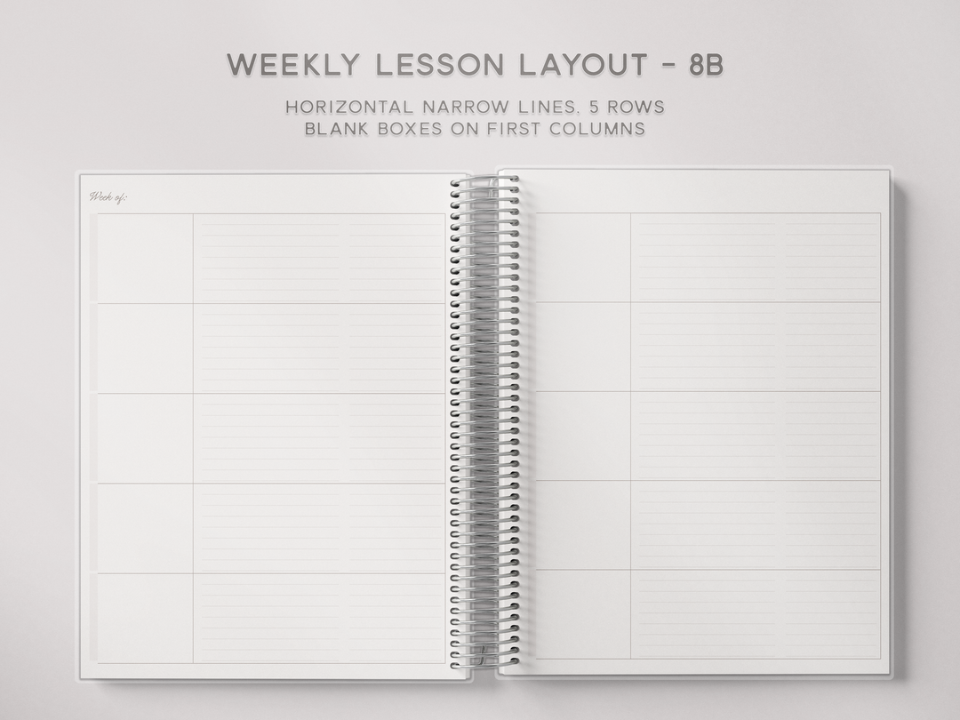 Weekly Lesson Layouts