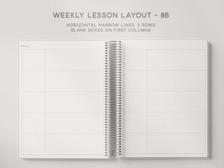 Weekly Lesson Layouts