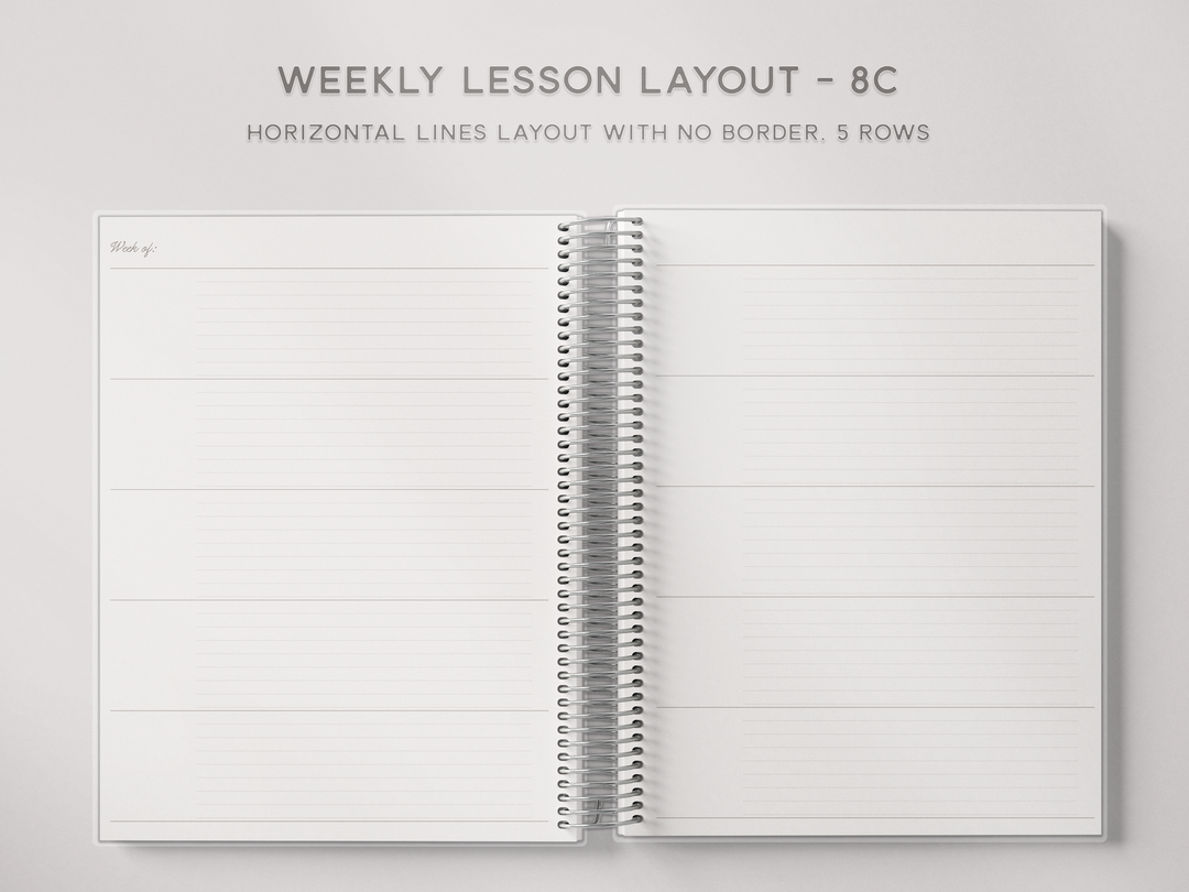 Weekly Lesson Layouts