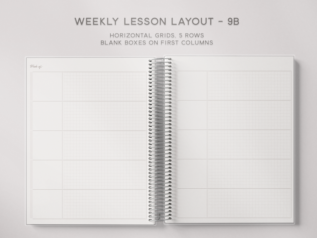 Weekly Lesson Layouts