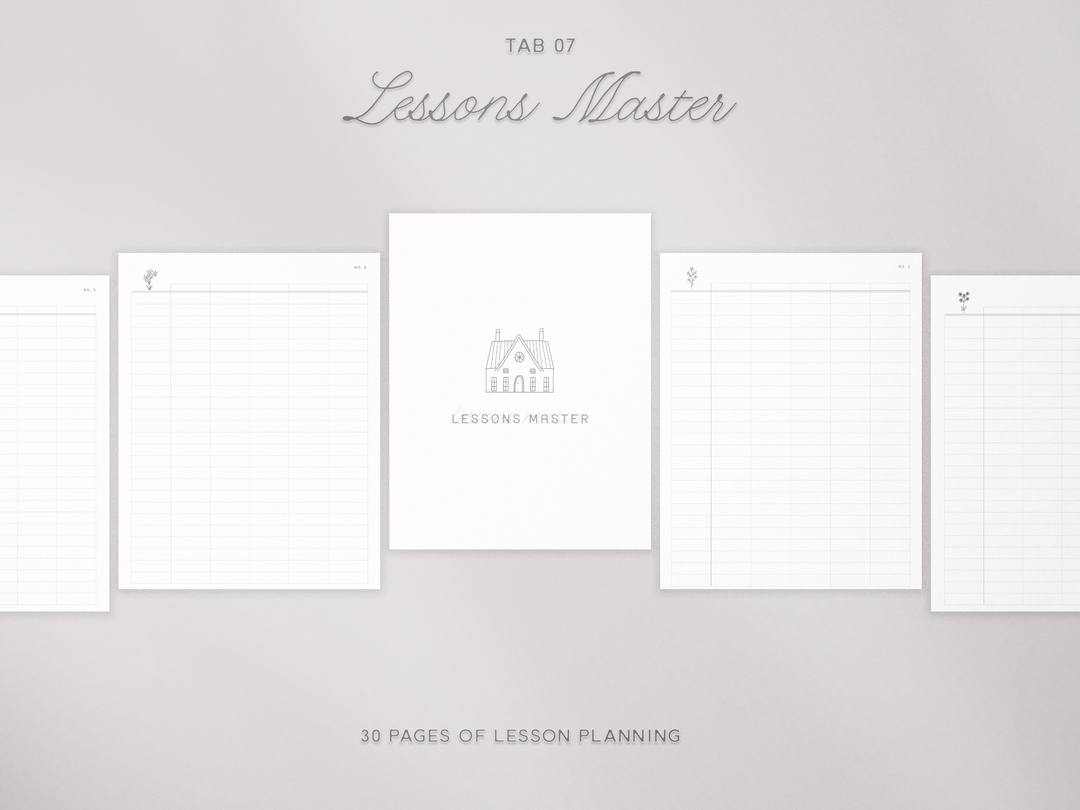 PREVIEW THE PLANNER SECTIONS