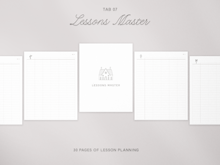 PREVIEW THE PLANNER SECTIONS
