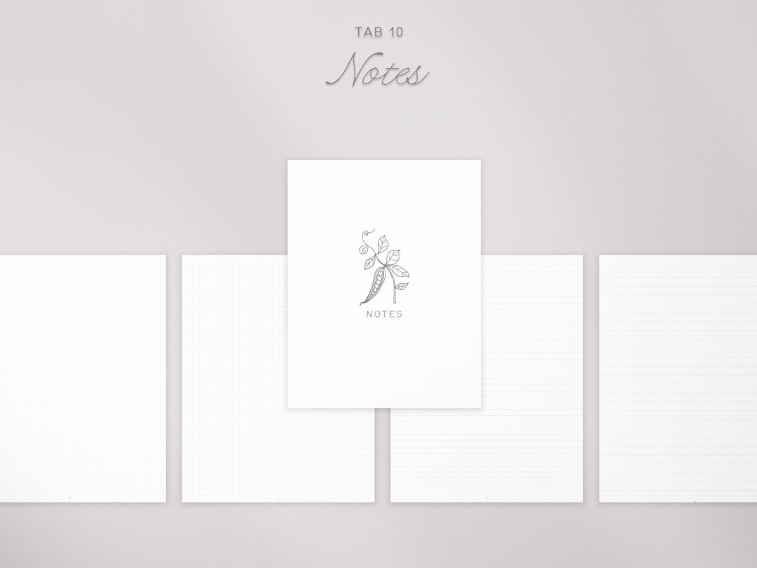 PREVIEW THE PLANNER SECTIONS