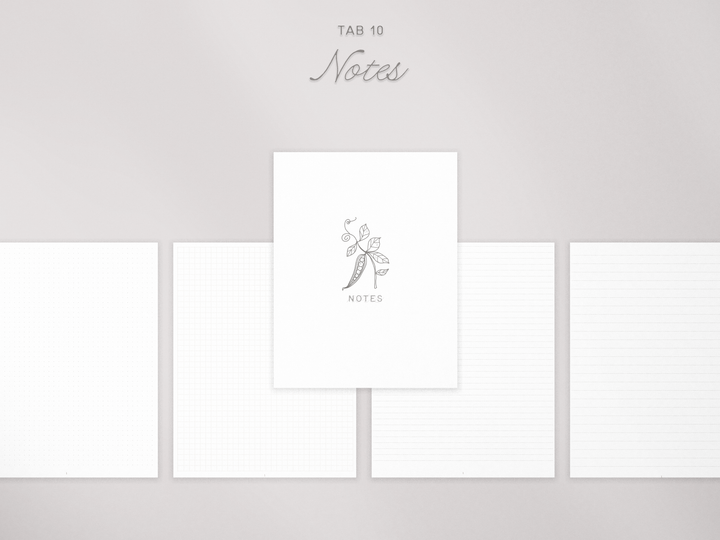 PREVIEW THE PLANNER SECTIONS