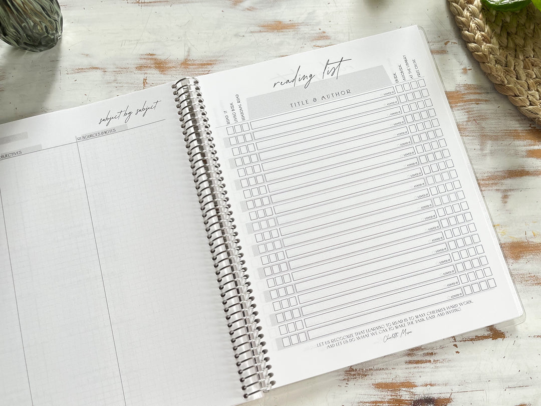 Charlotte Mason Homeschool Planner