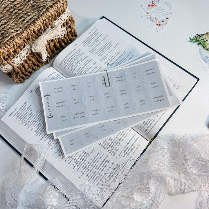 Bible Tabs Stone Blue