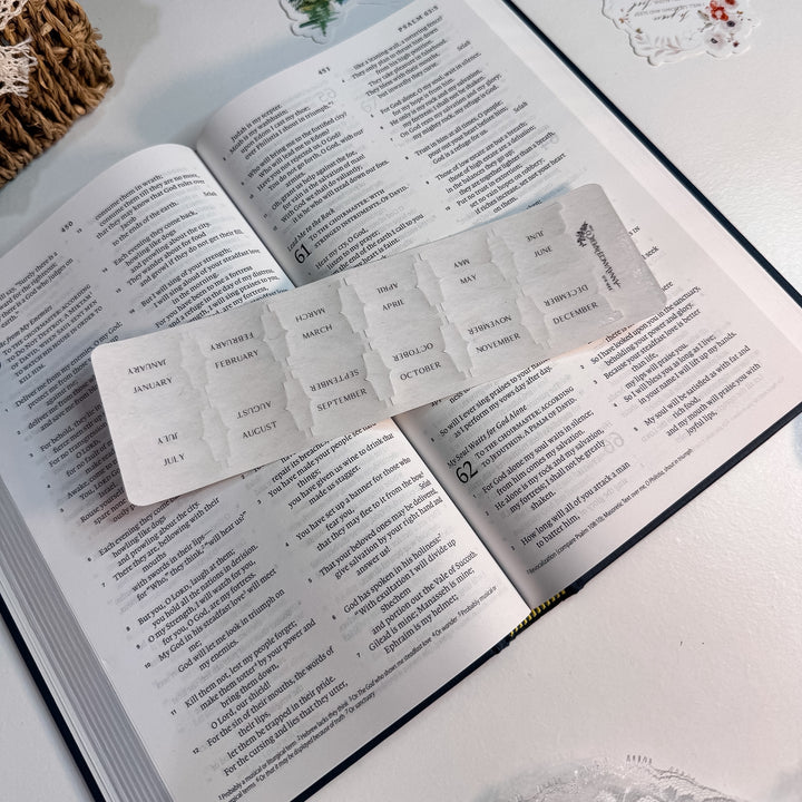 January to December Page Tabs