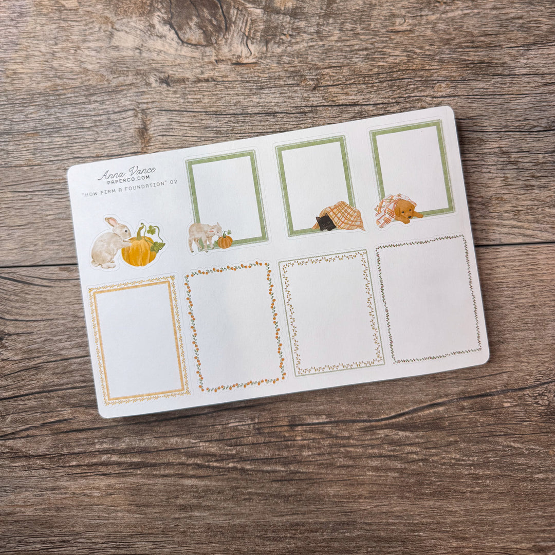 "How Firm a Foundation" Sticker Kit