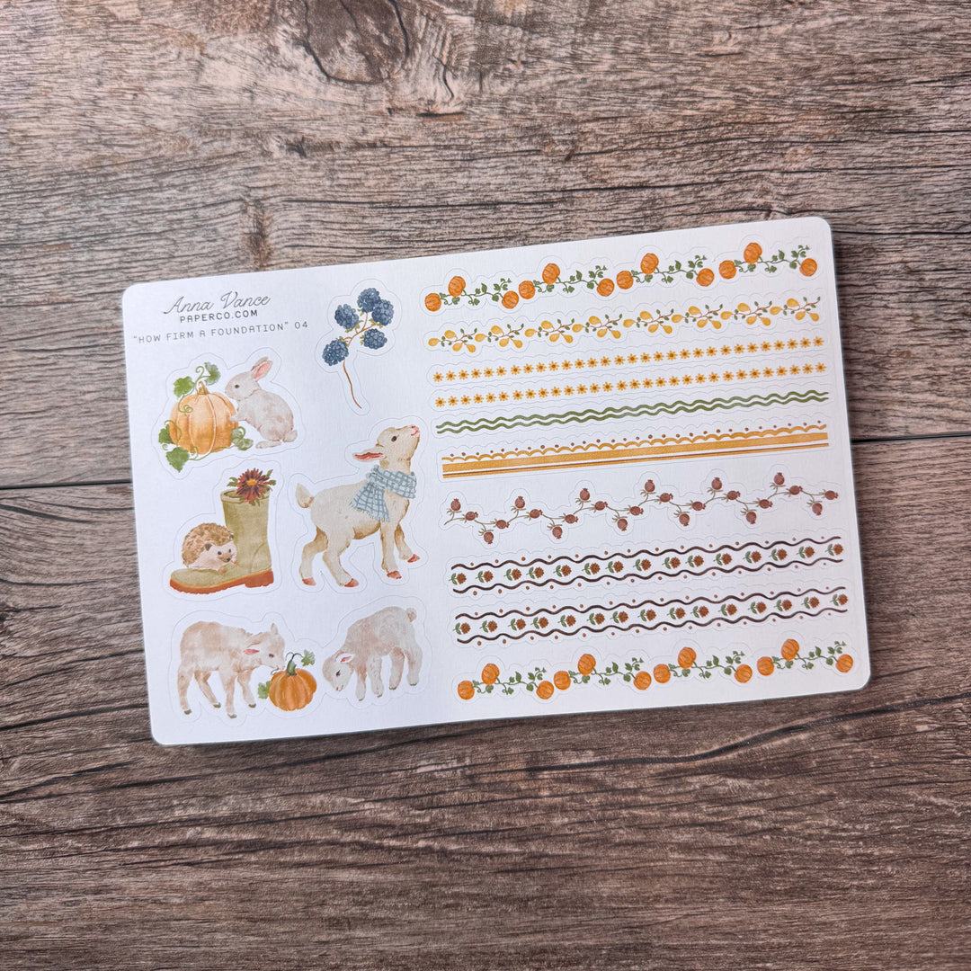 "How Firm a Foundation" Sticker Kit