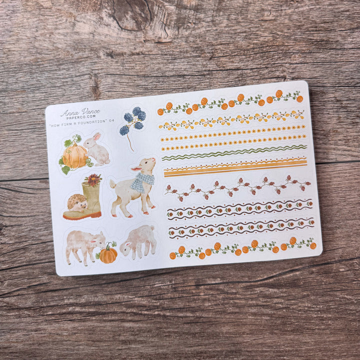 "How Firm a Foundation" Sticker Kit