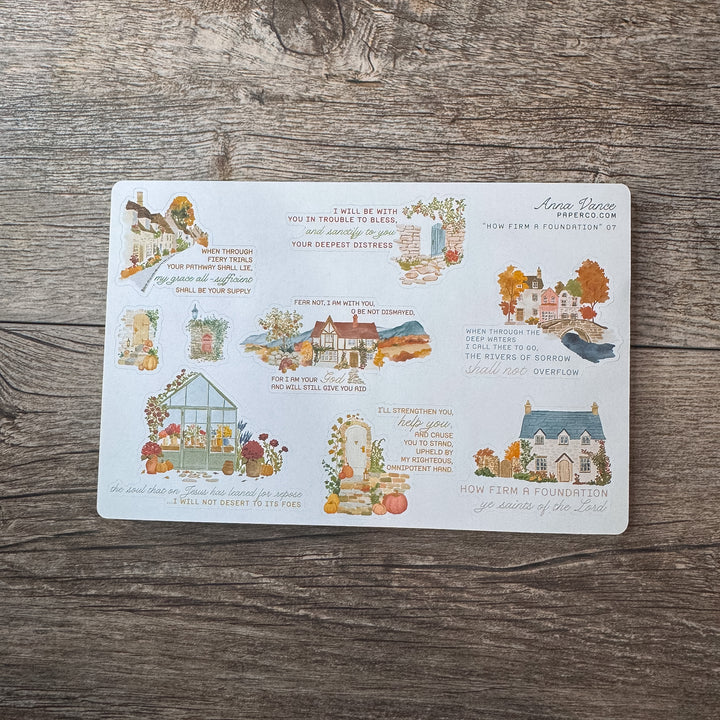 "How Firm a Foundation" Sticker Kit