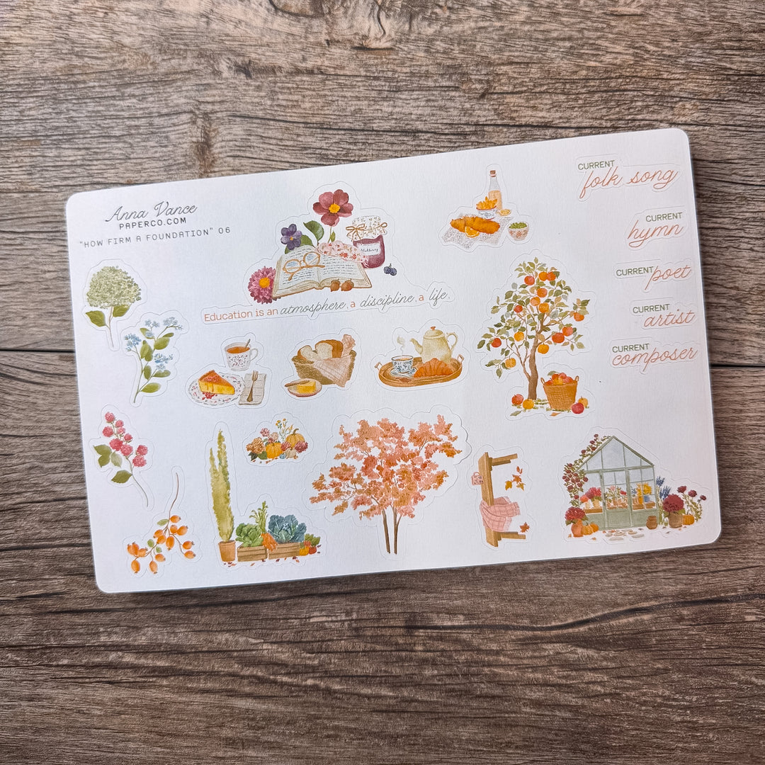 "How Firm a Foundation" Sticker Kit