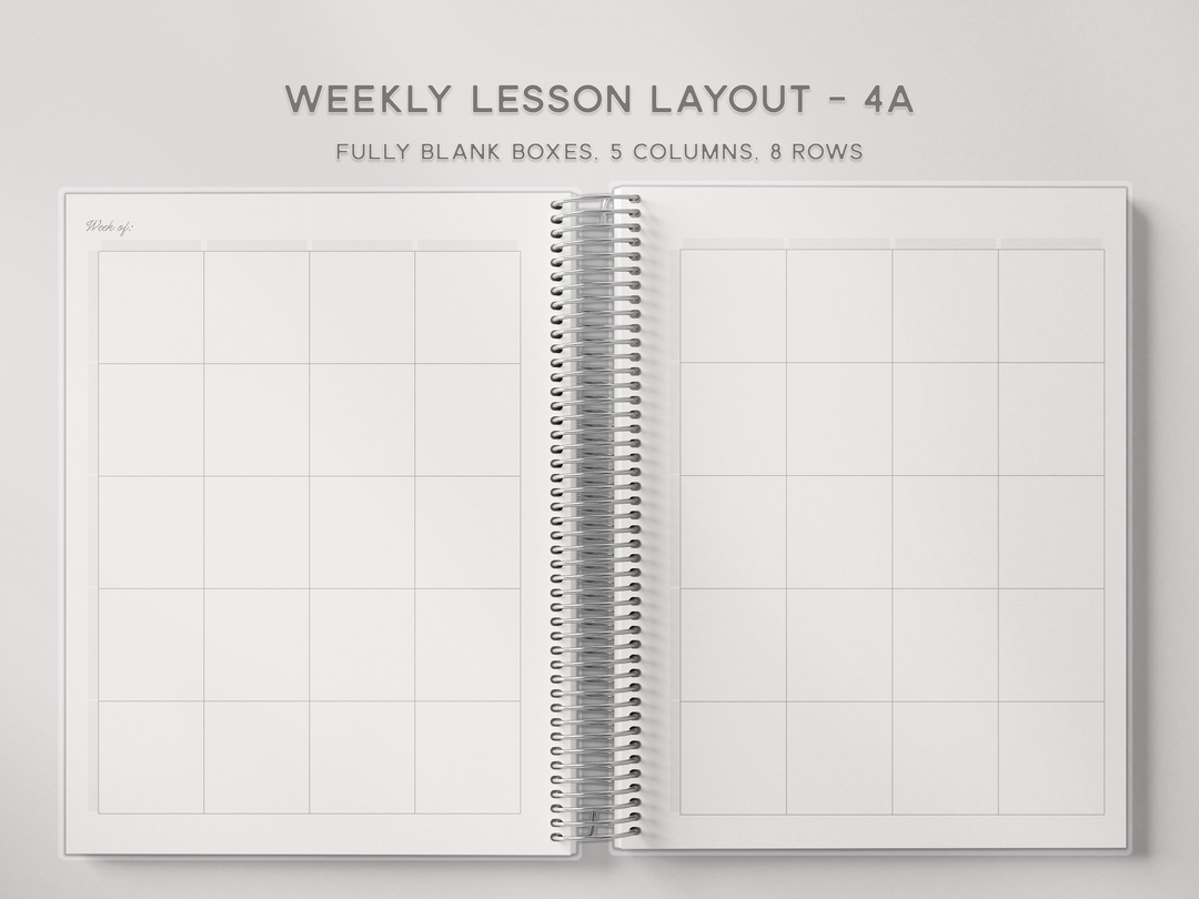 Weekly Lesson Layouts