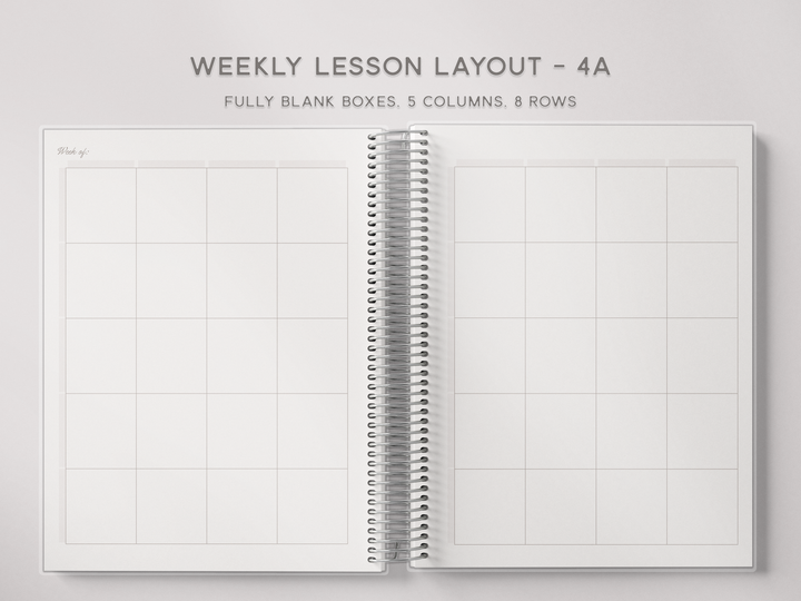 Weekly Lesson Layouts