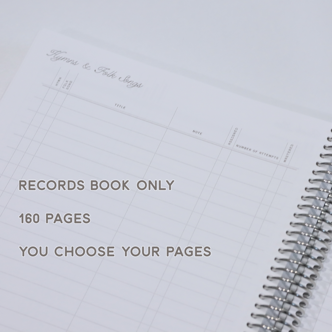 Homeschool Records Book