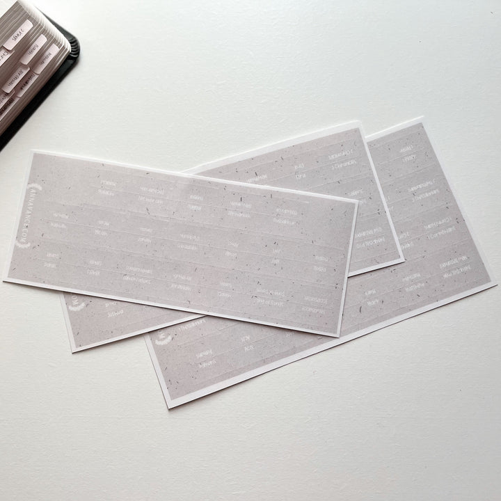 Bible Tabs Grey Paper