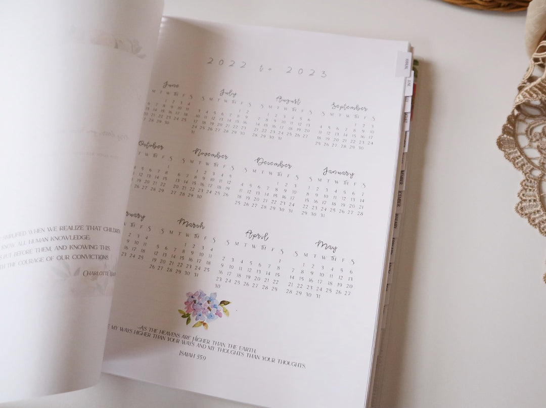 The Simple Homeschool Planner | Charlotte Mason Inspired