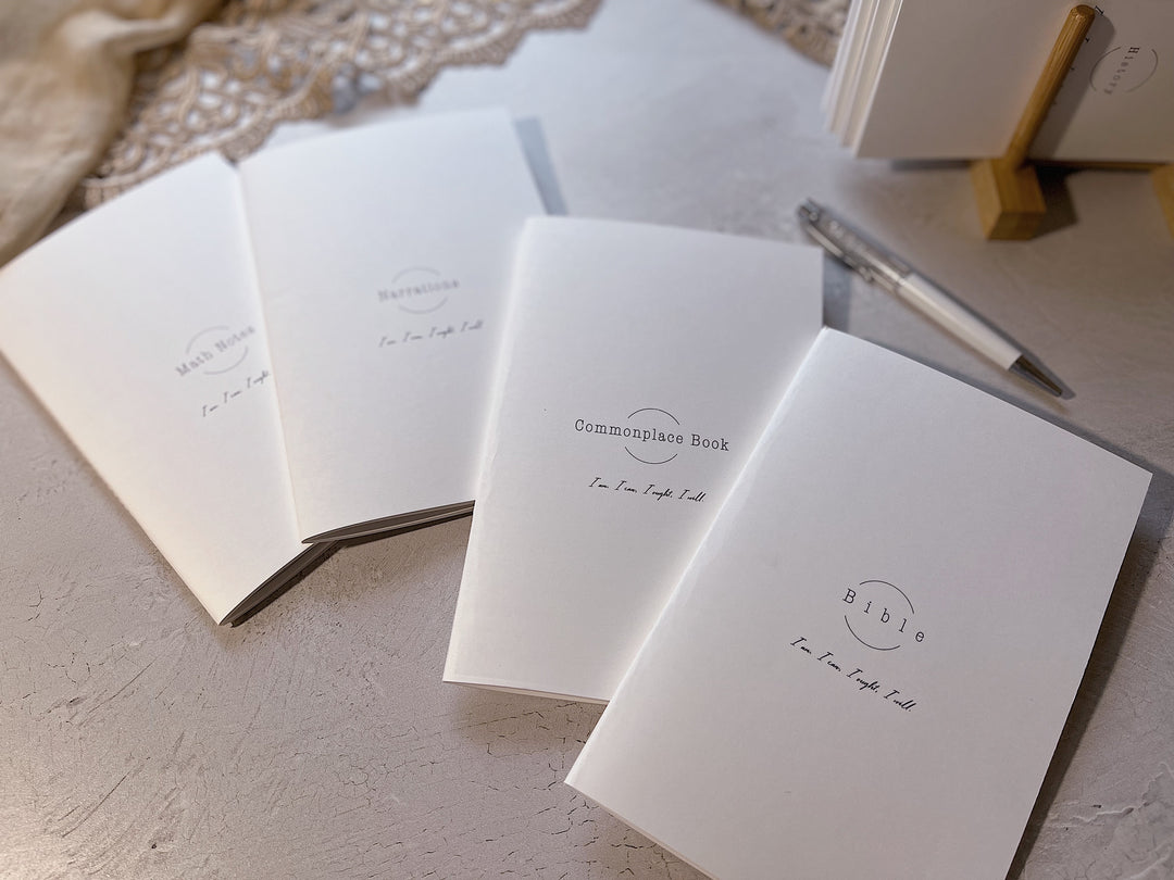 Personalized White Stitched Journals