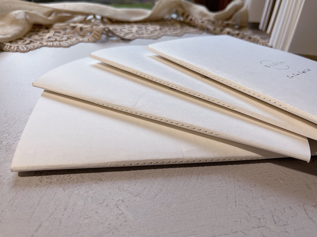 Personalized White Stitched Journals