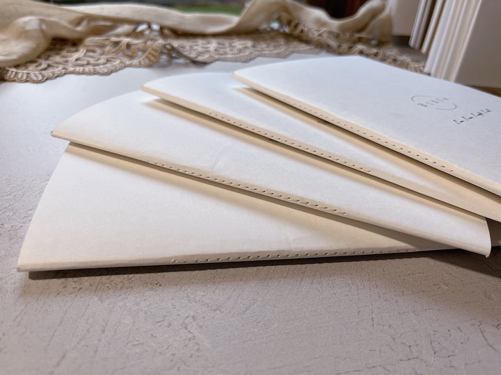 Personalized White Stitched Journals